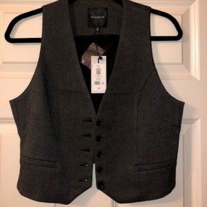 Dark grey flannel vest